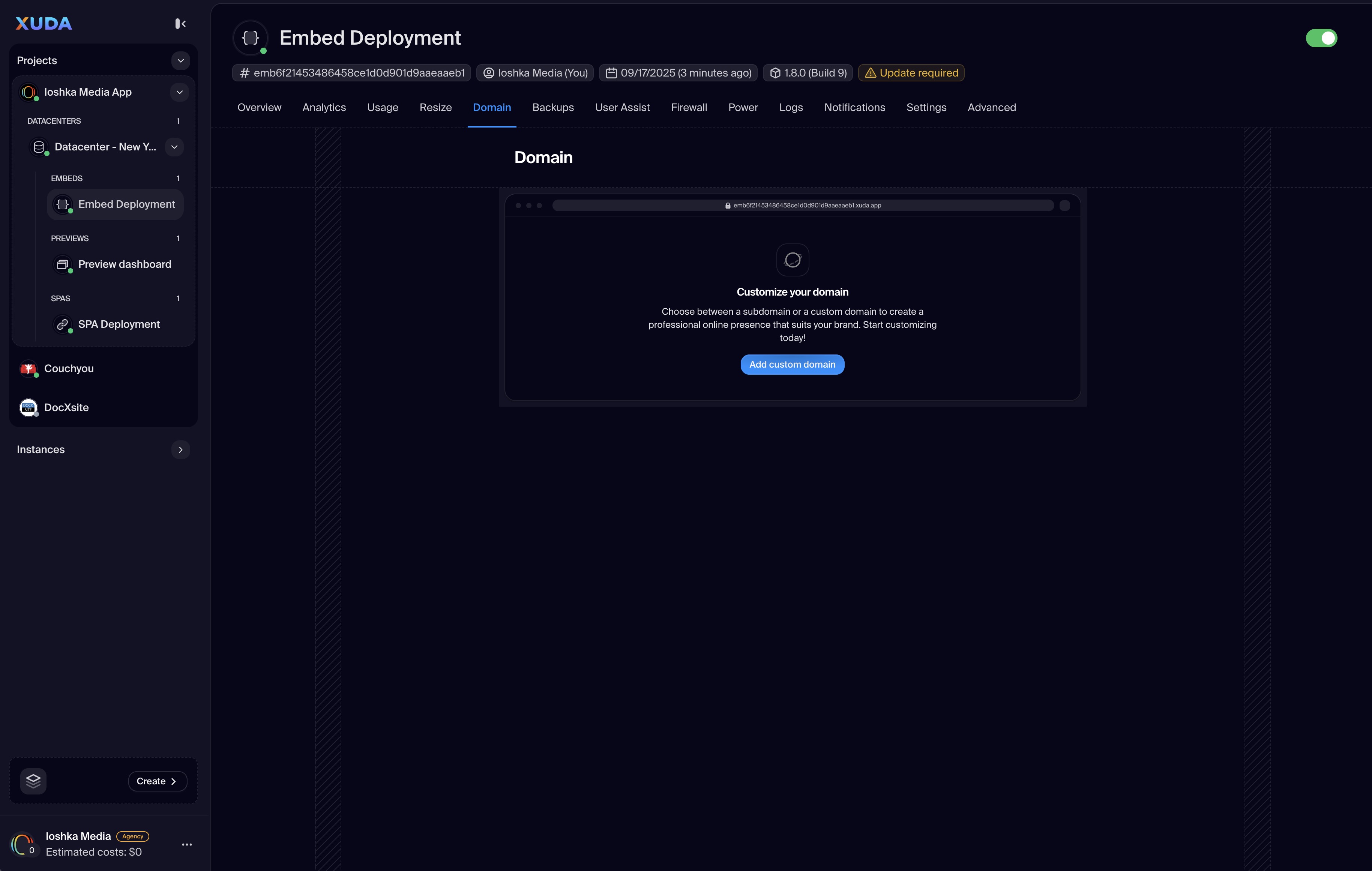 Embed Domain